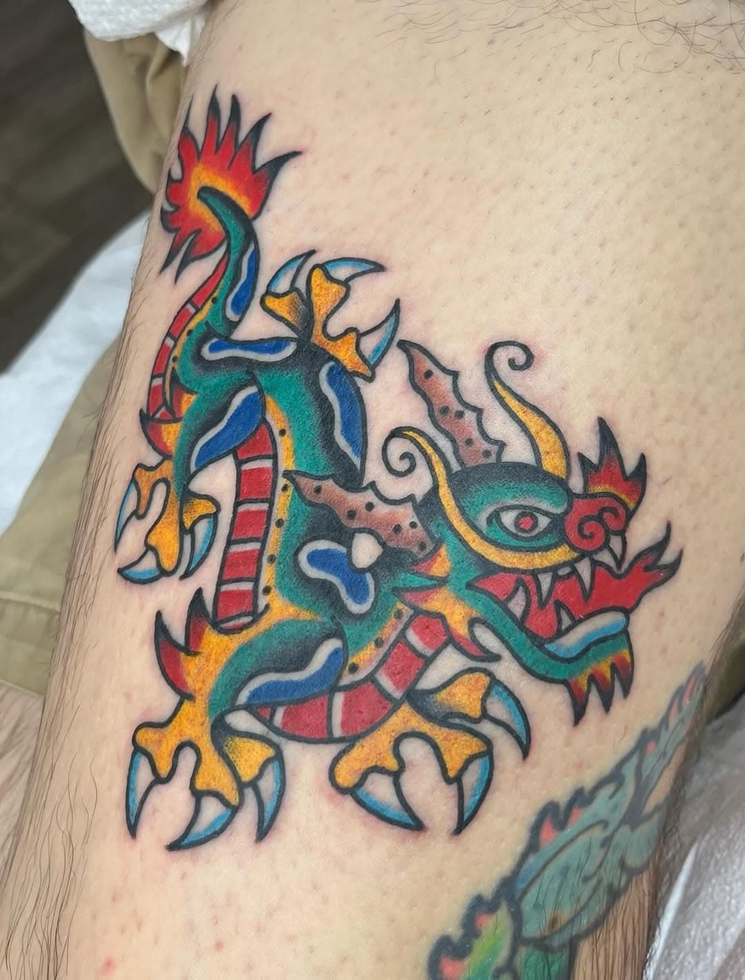 Vibrant mythical beast