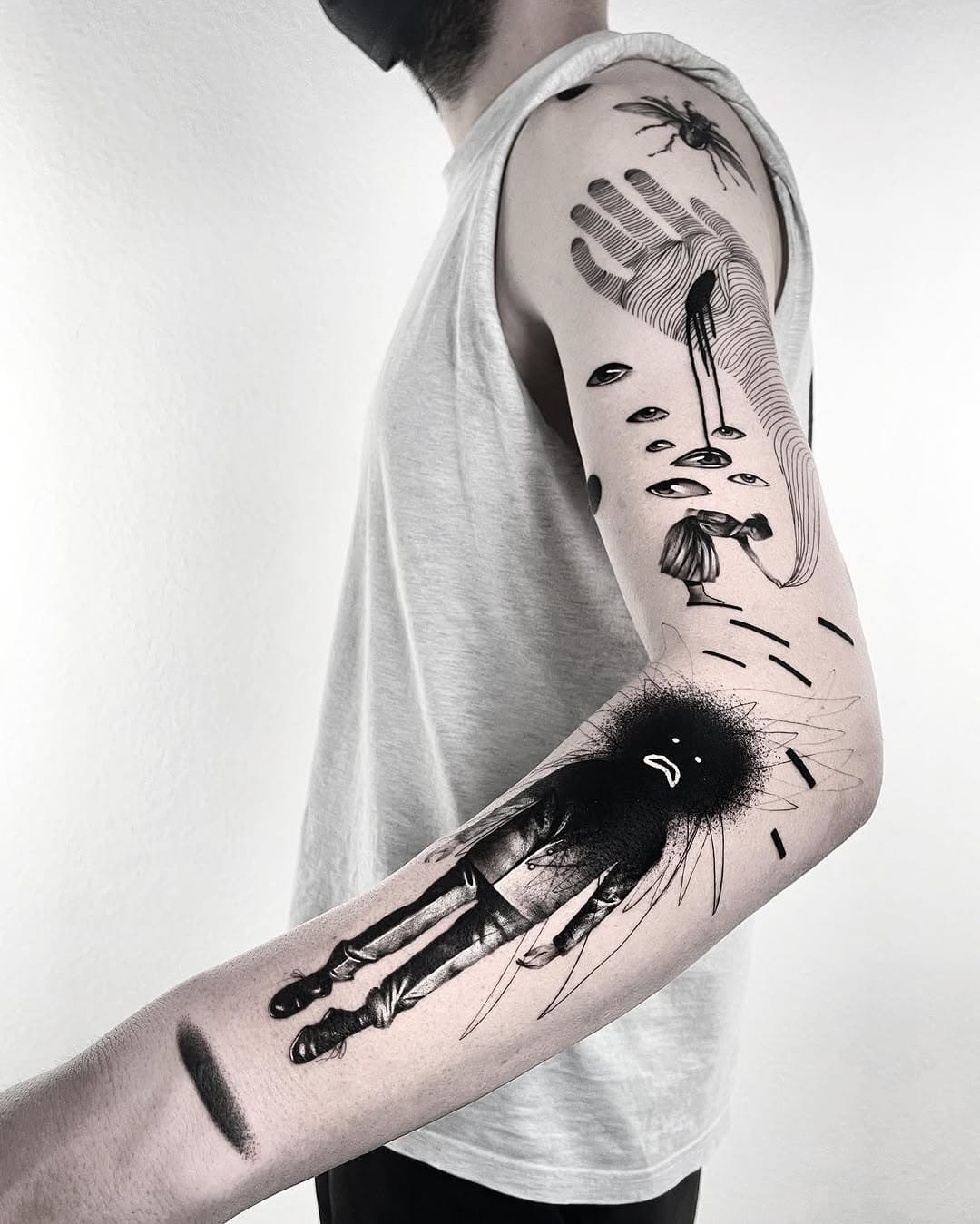 Surreal abstract arm art