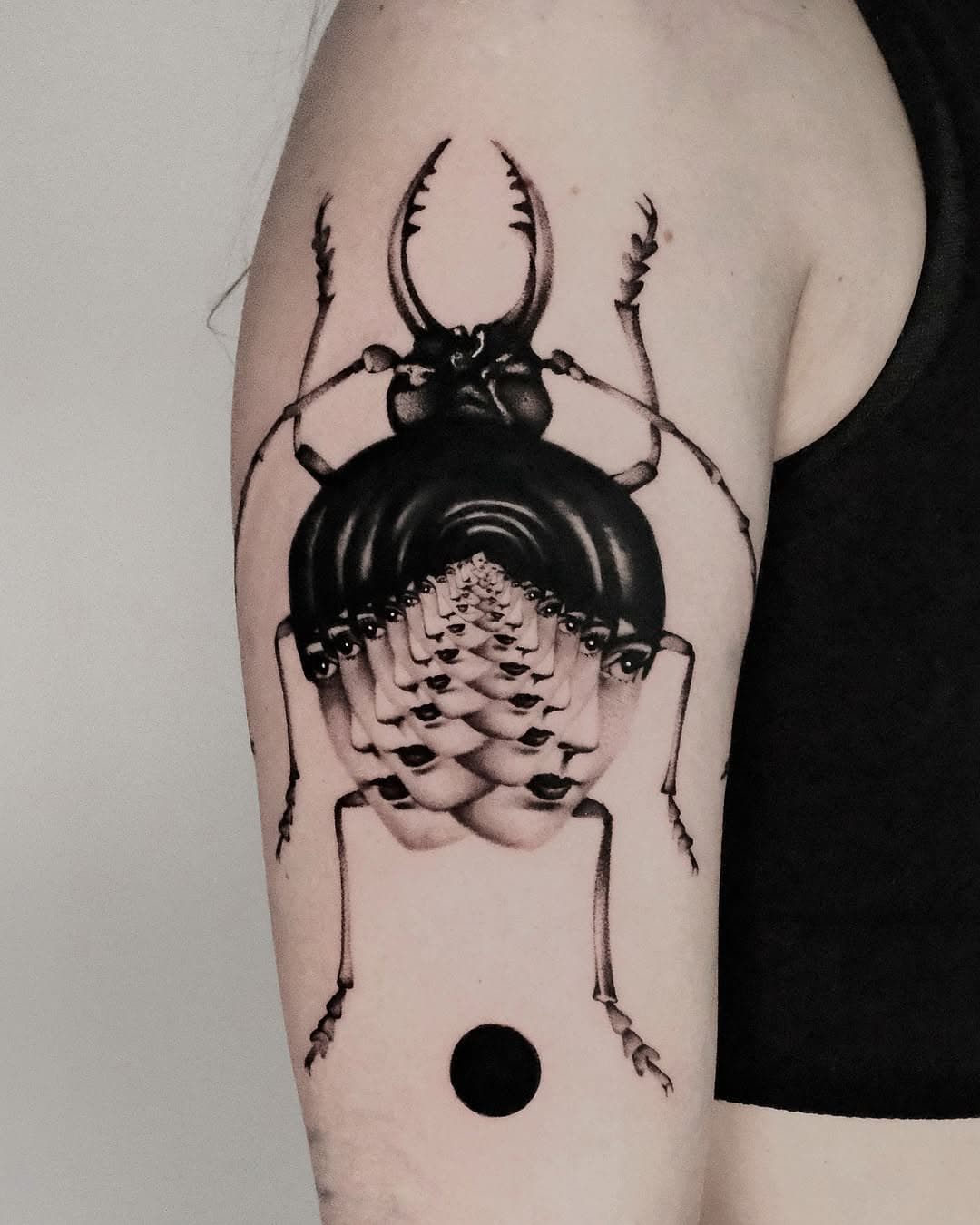 Surreal beetle creature