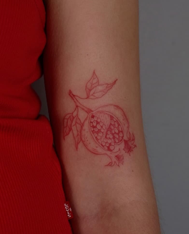 Red Pomegranate Fruit