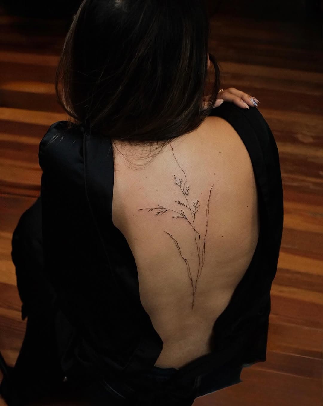 Delicate botanical branch