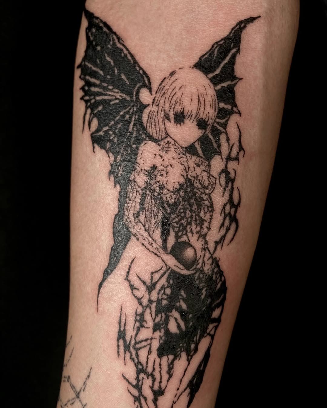 Gothic winged creature