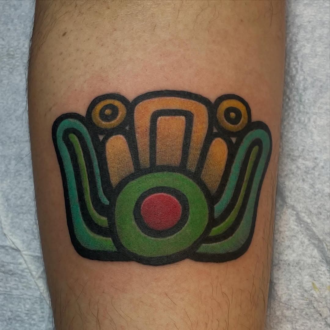 Abstract Aztec inspired symbol