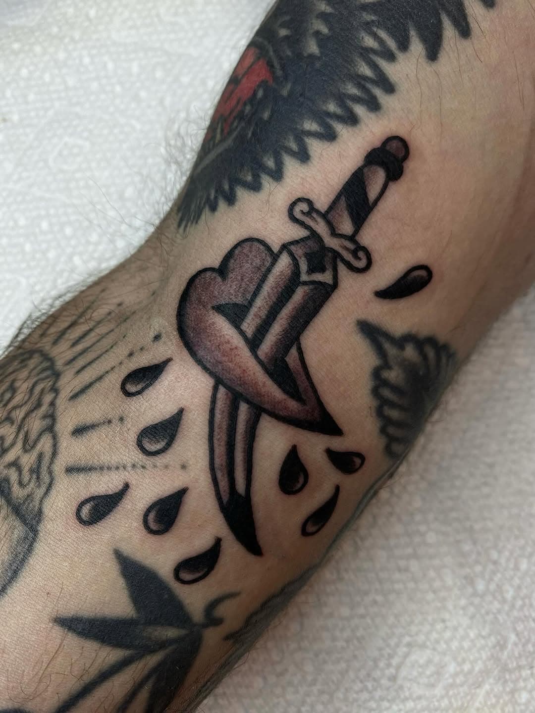 Dagger through a heart