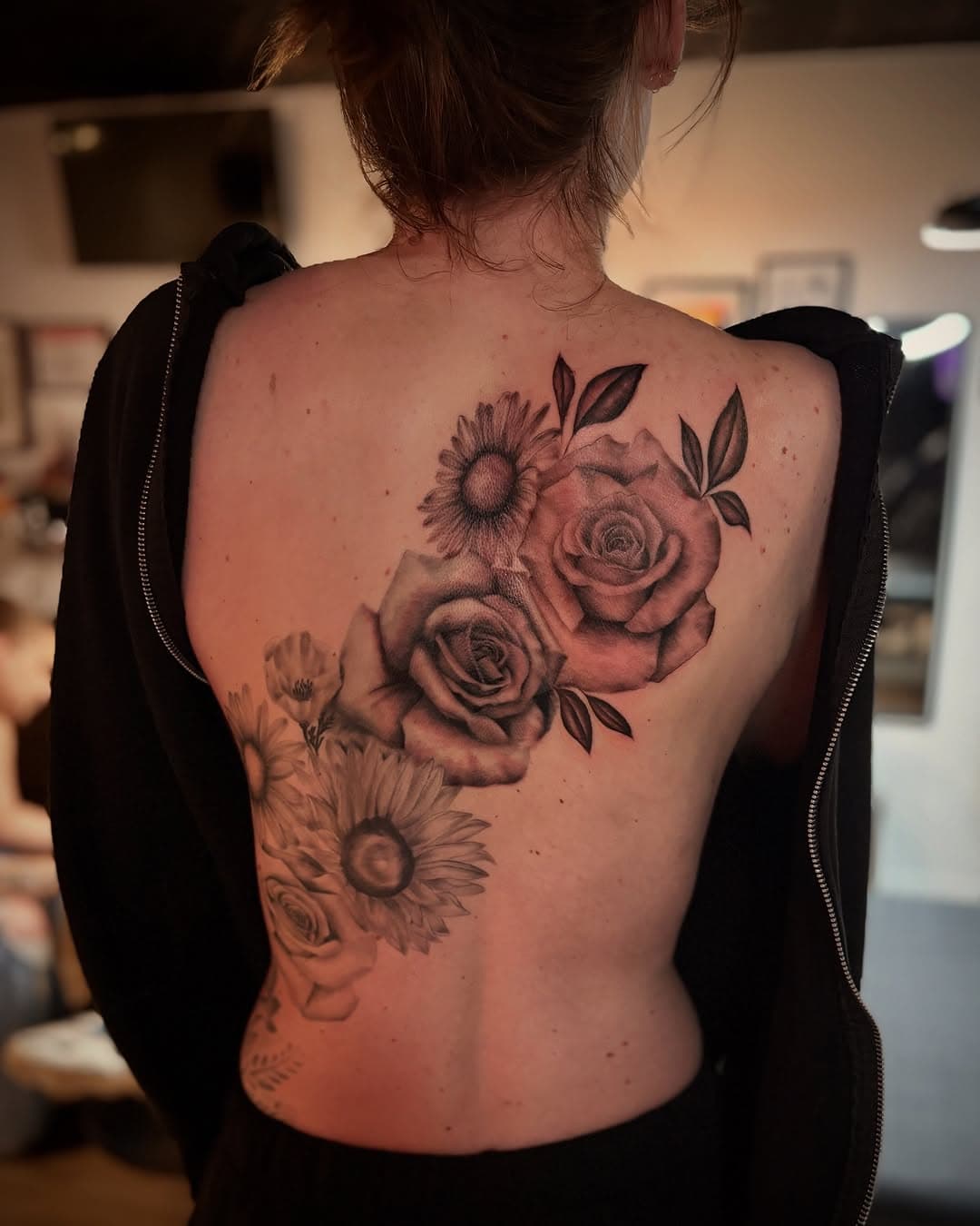 Floral Arrangement on Back