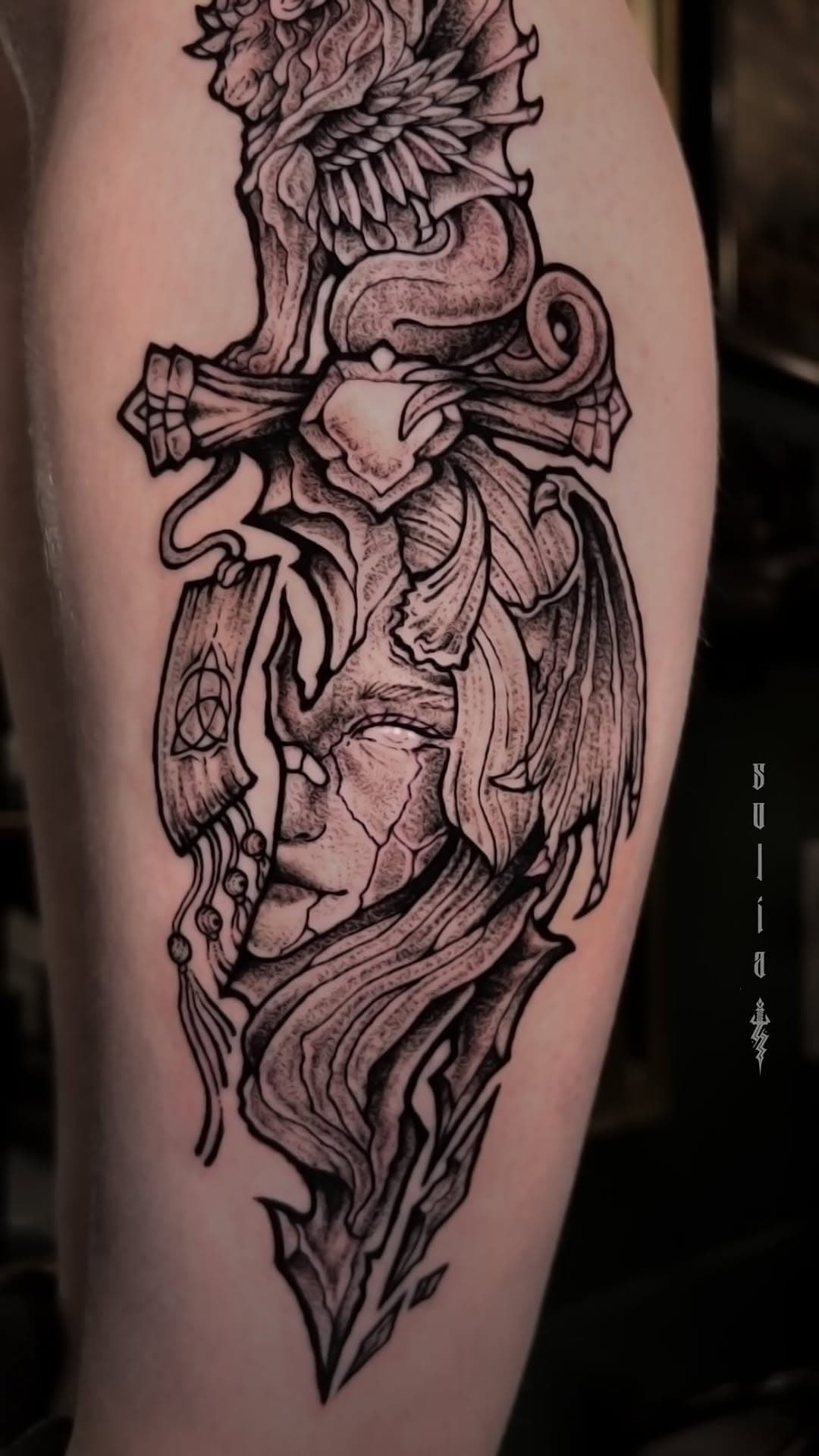 Mythical Creature and Face