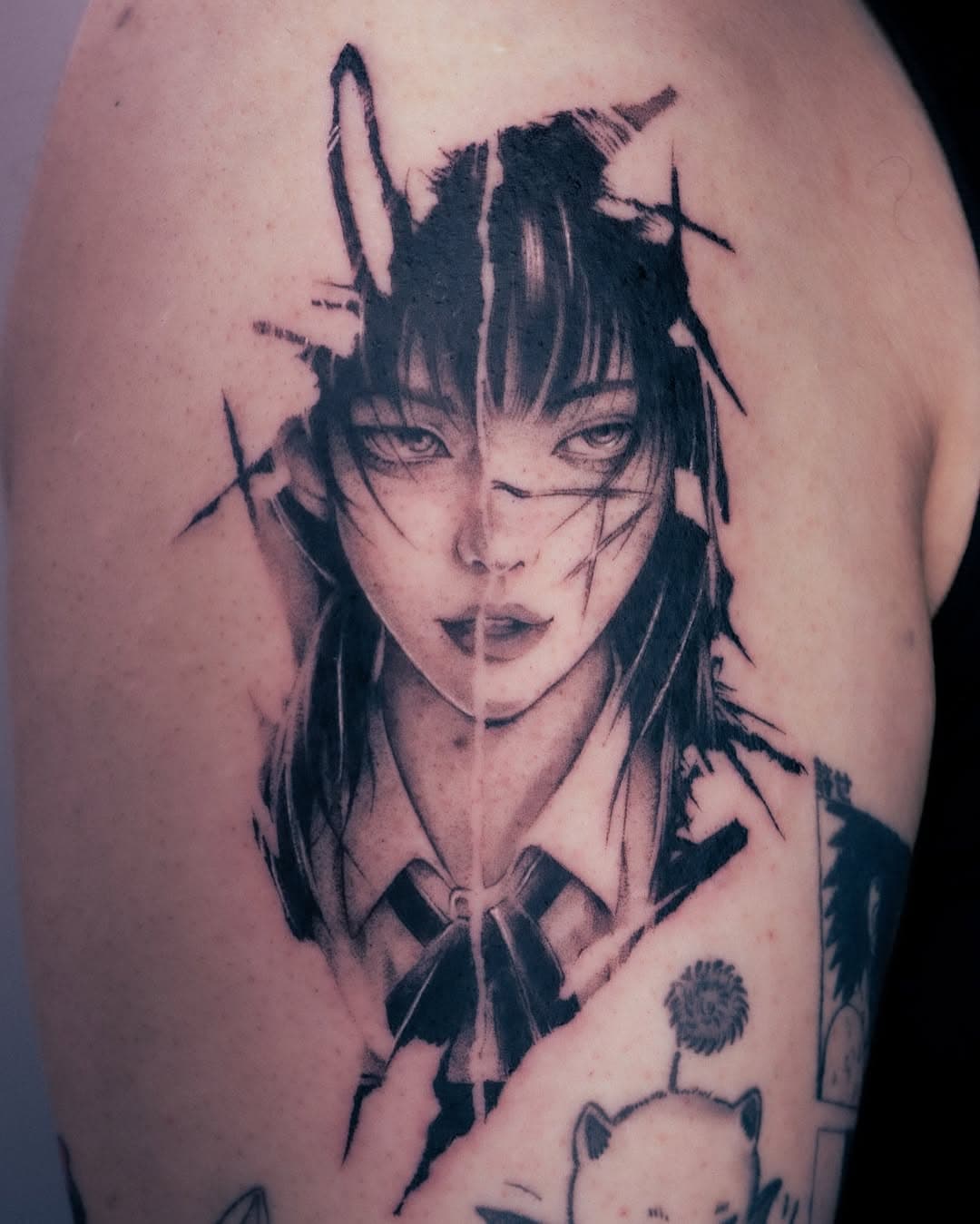 Young Woman's Fragmented Portrait