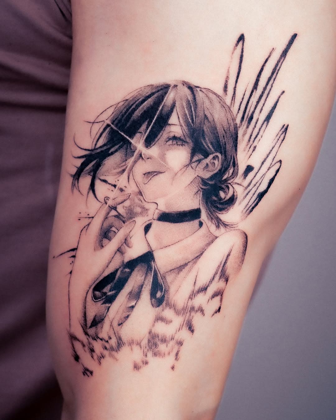 Anime character portrait