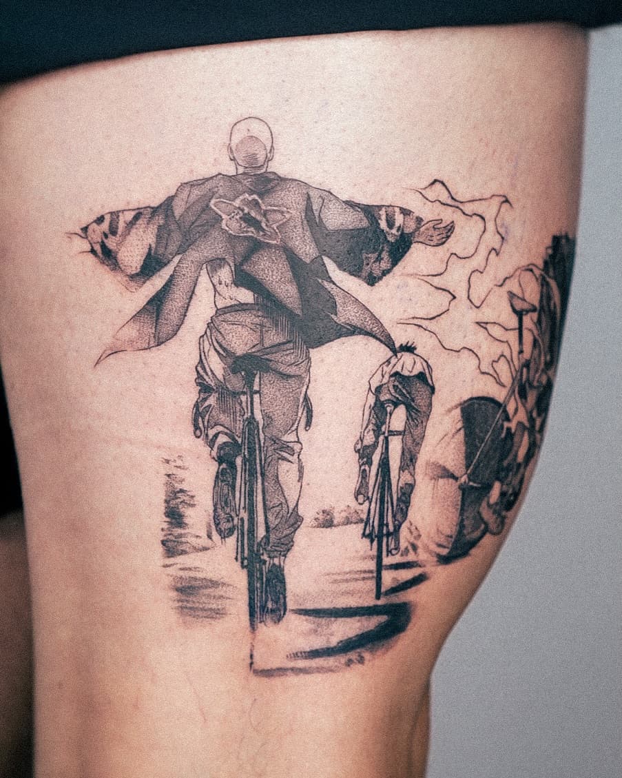 Dynamic cycling scene