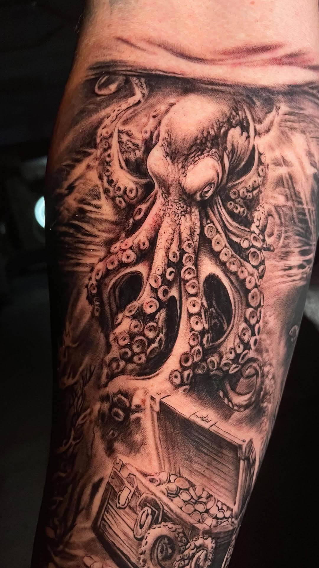 Oceanic Creature and Sunken Treasure