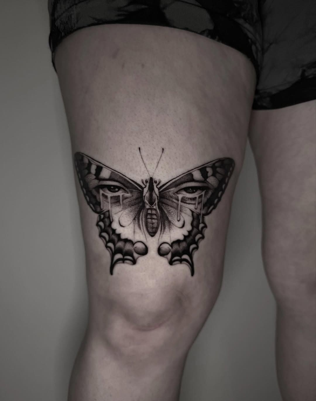 Butterfly with weeping eyes