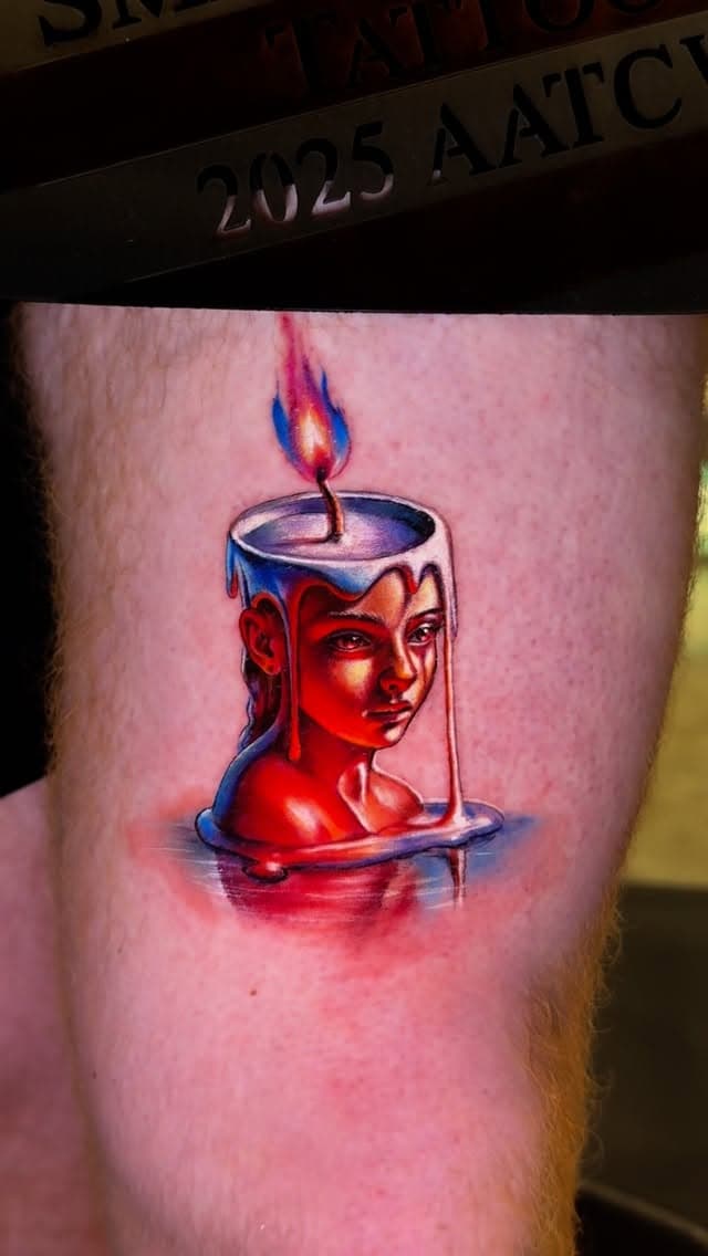 Melting Candle Head