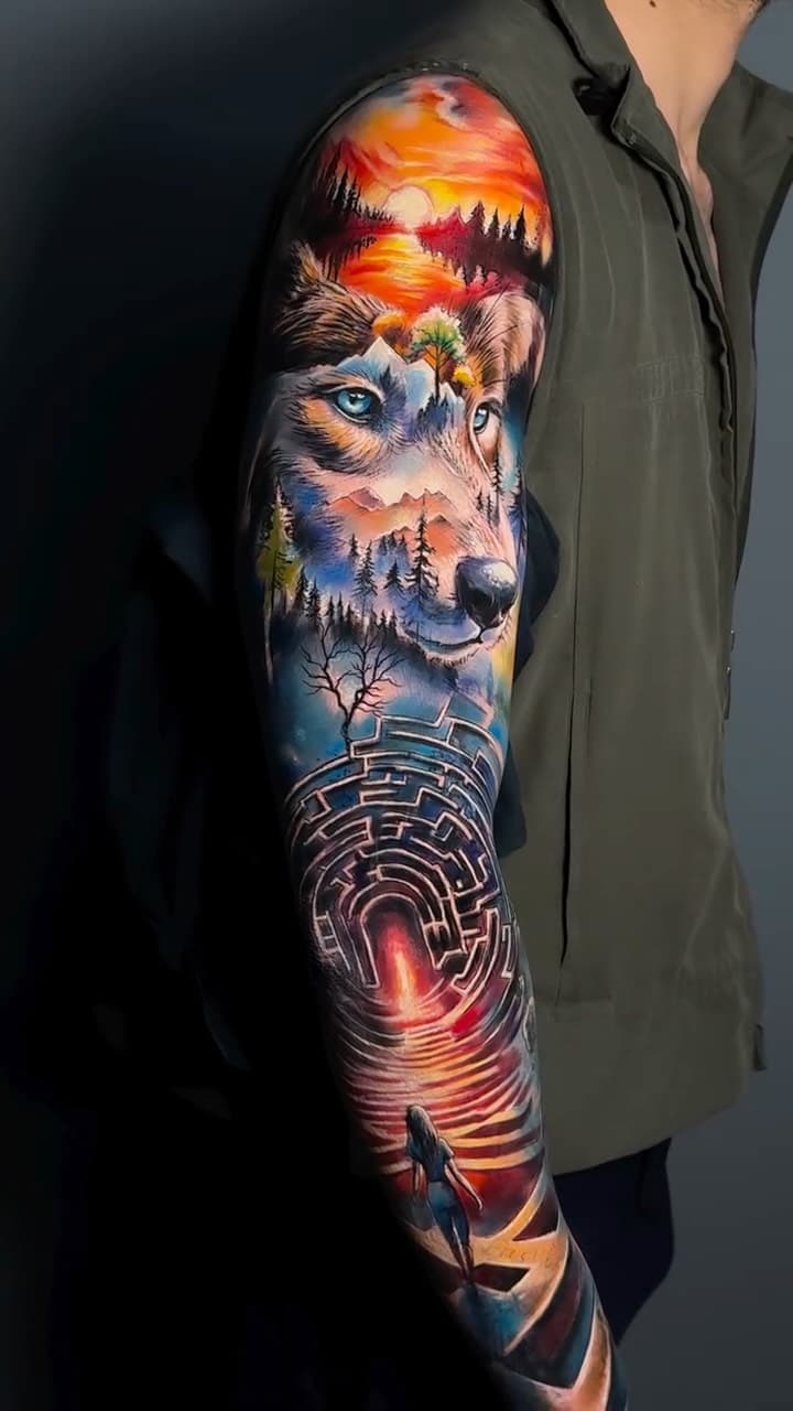 Spirit Wolf and Labyrinth Journey