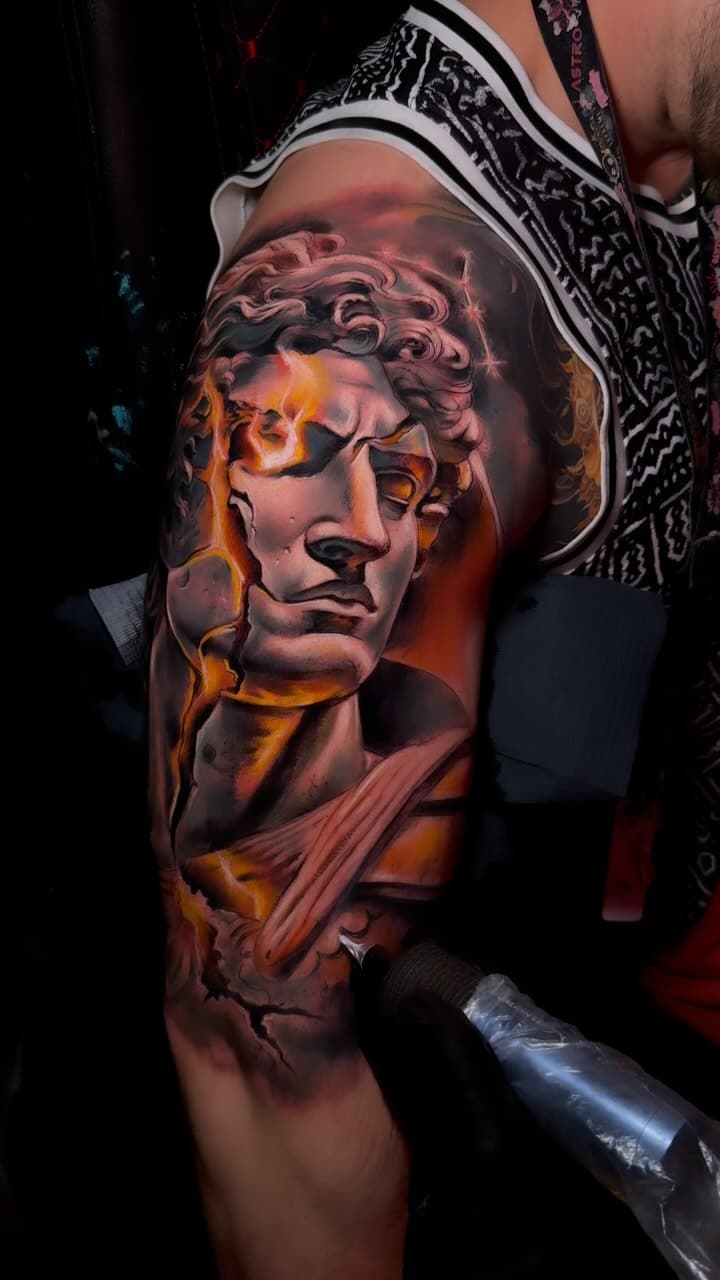 Shattered Marble Bust