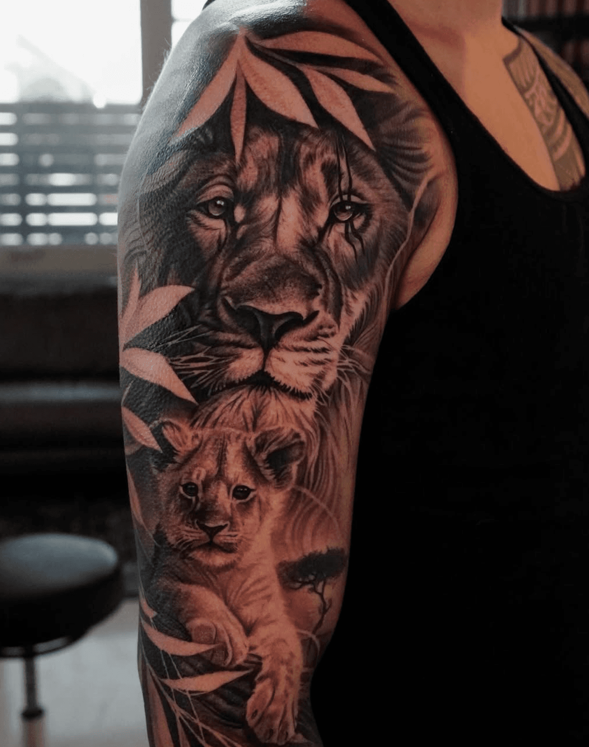 Regal Lion and Cub