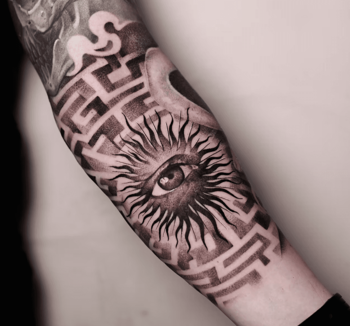 Mystical Eye and Sunburst
