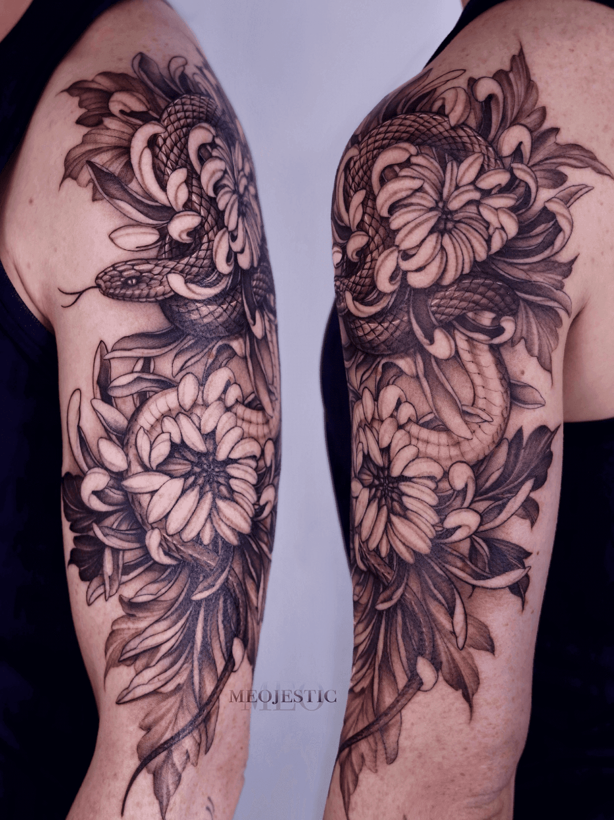 Chrysanthemum Serpent Sleeve