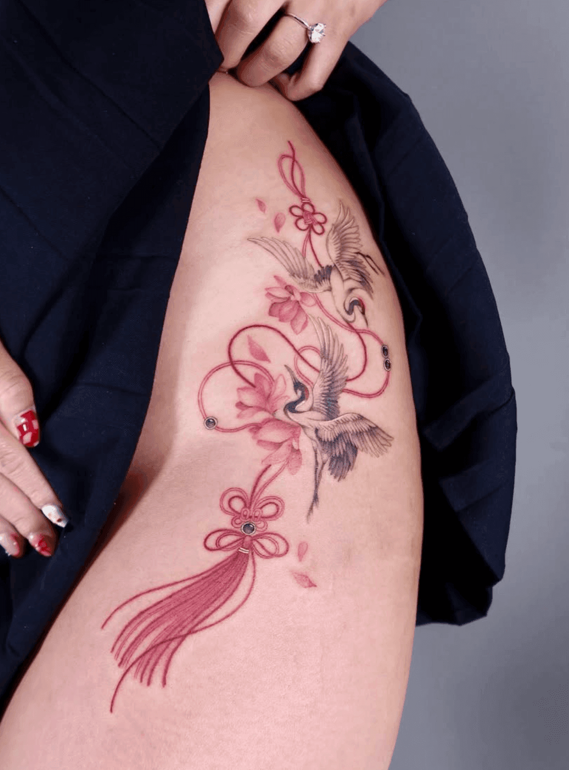 Dancing Cranes and Tassel