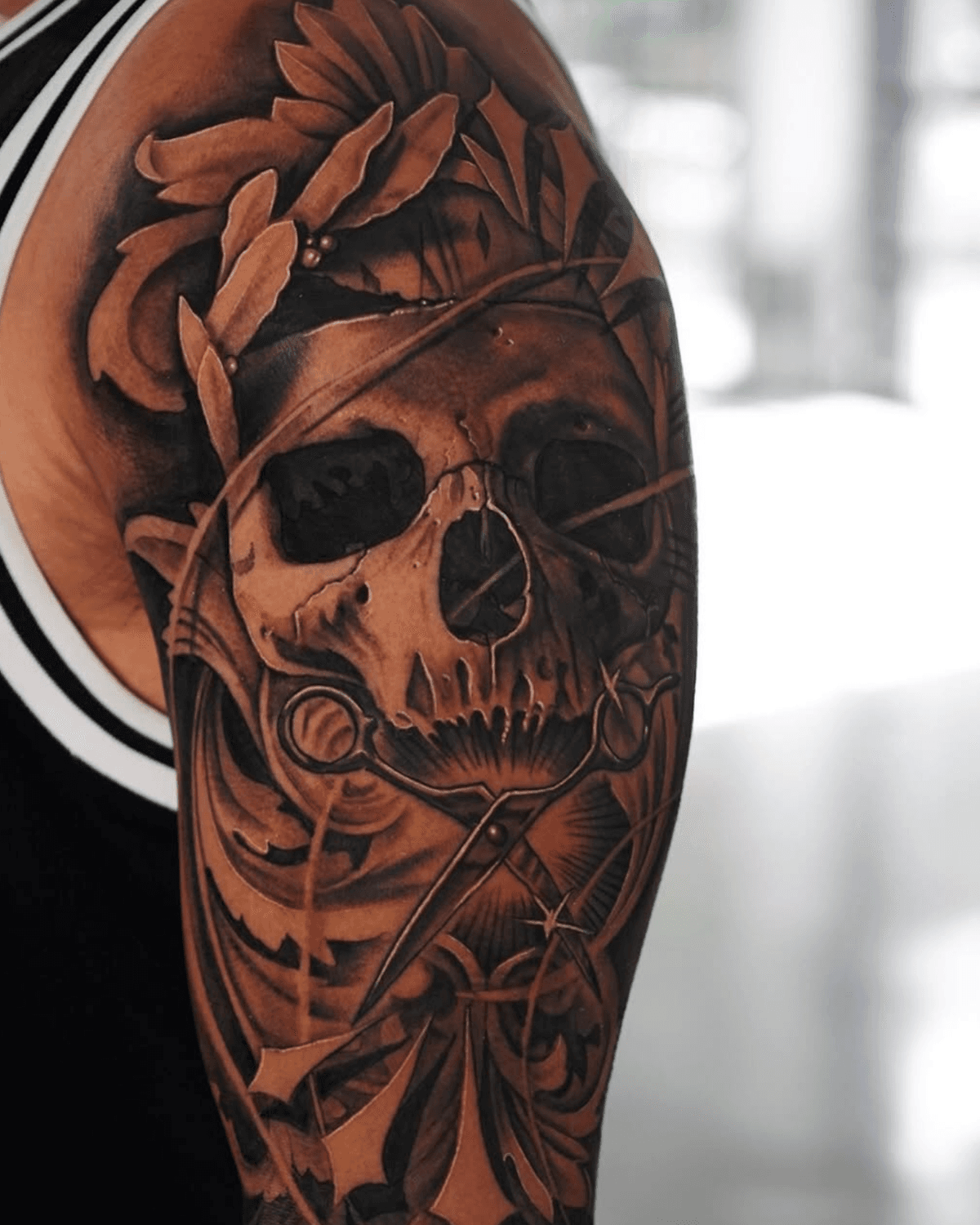 Skull and Shears Emblem