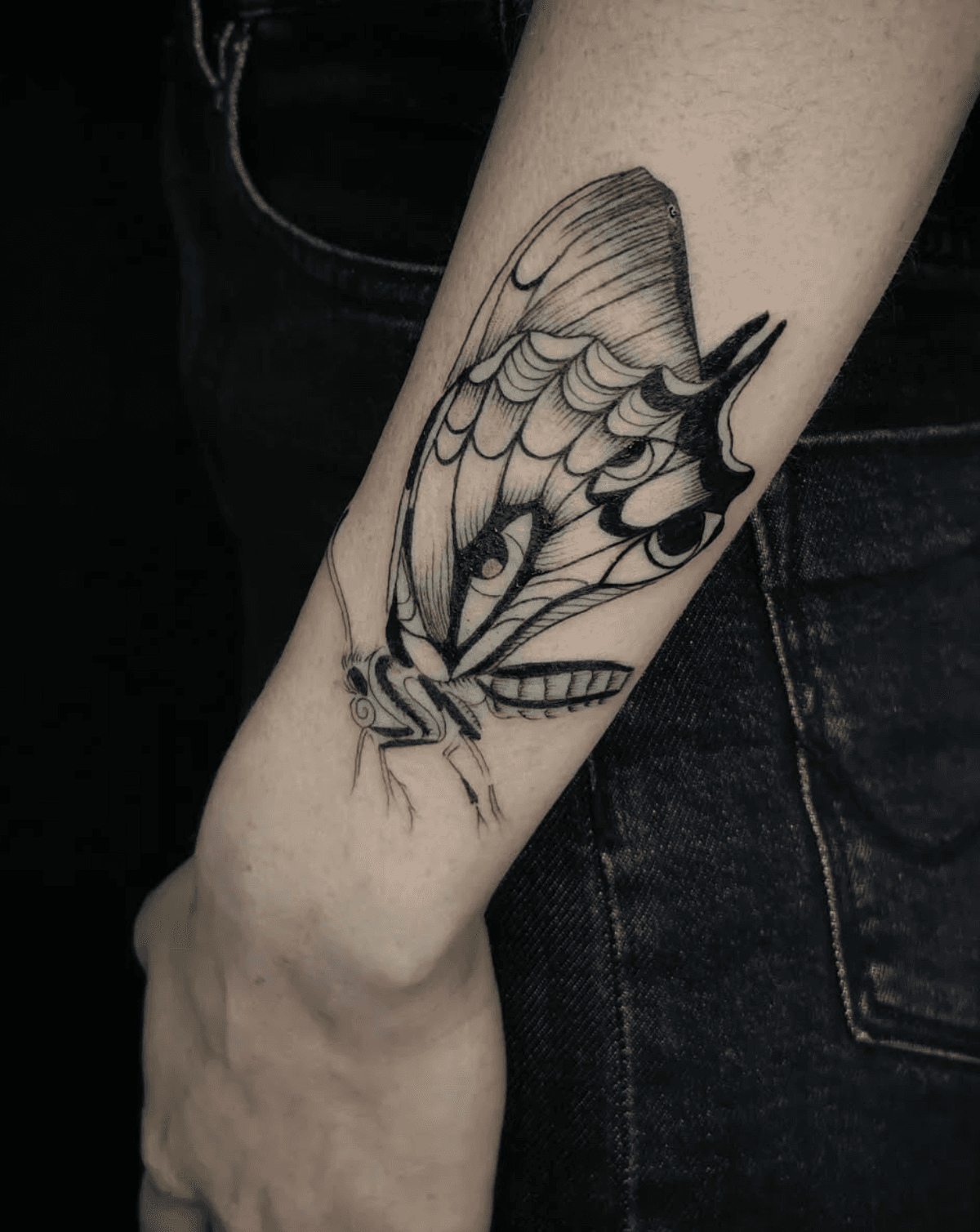 Intricate Butterfly with Eye