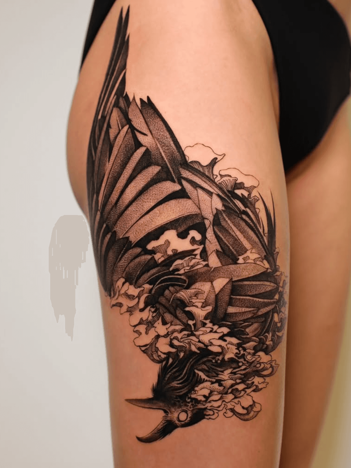 Dynamic bird in motion