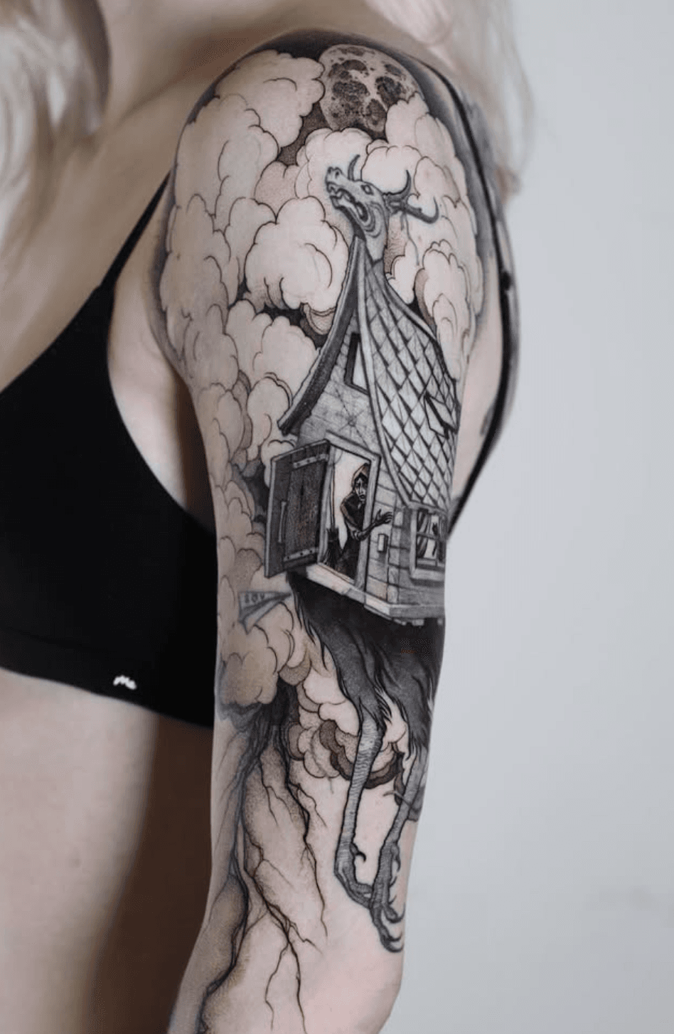 Mysterious House in Clouds