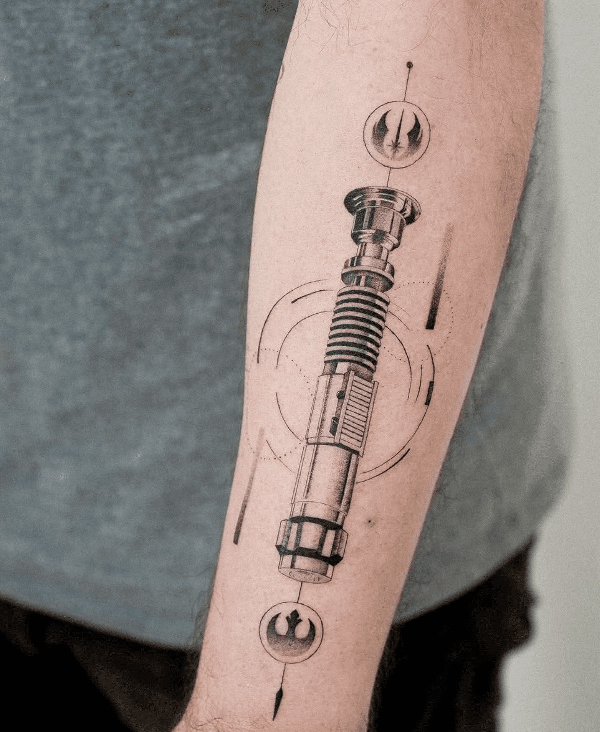 Sleek Lightsaber Motif