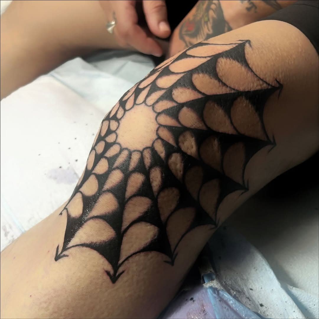 Spiderweb knee pattern