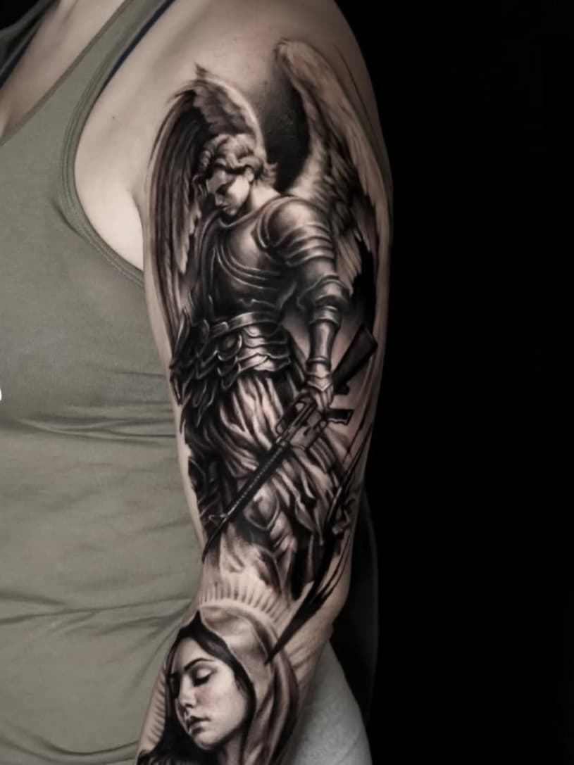Religious figures arm art