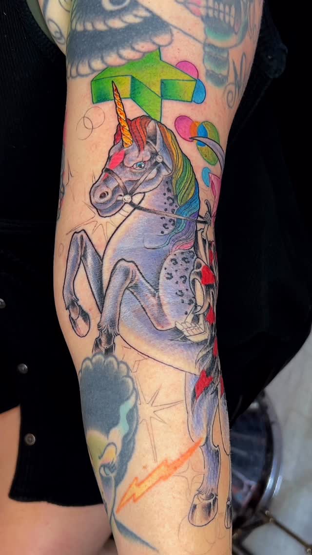 Mythical Unicorn with Bright Hues