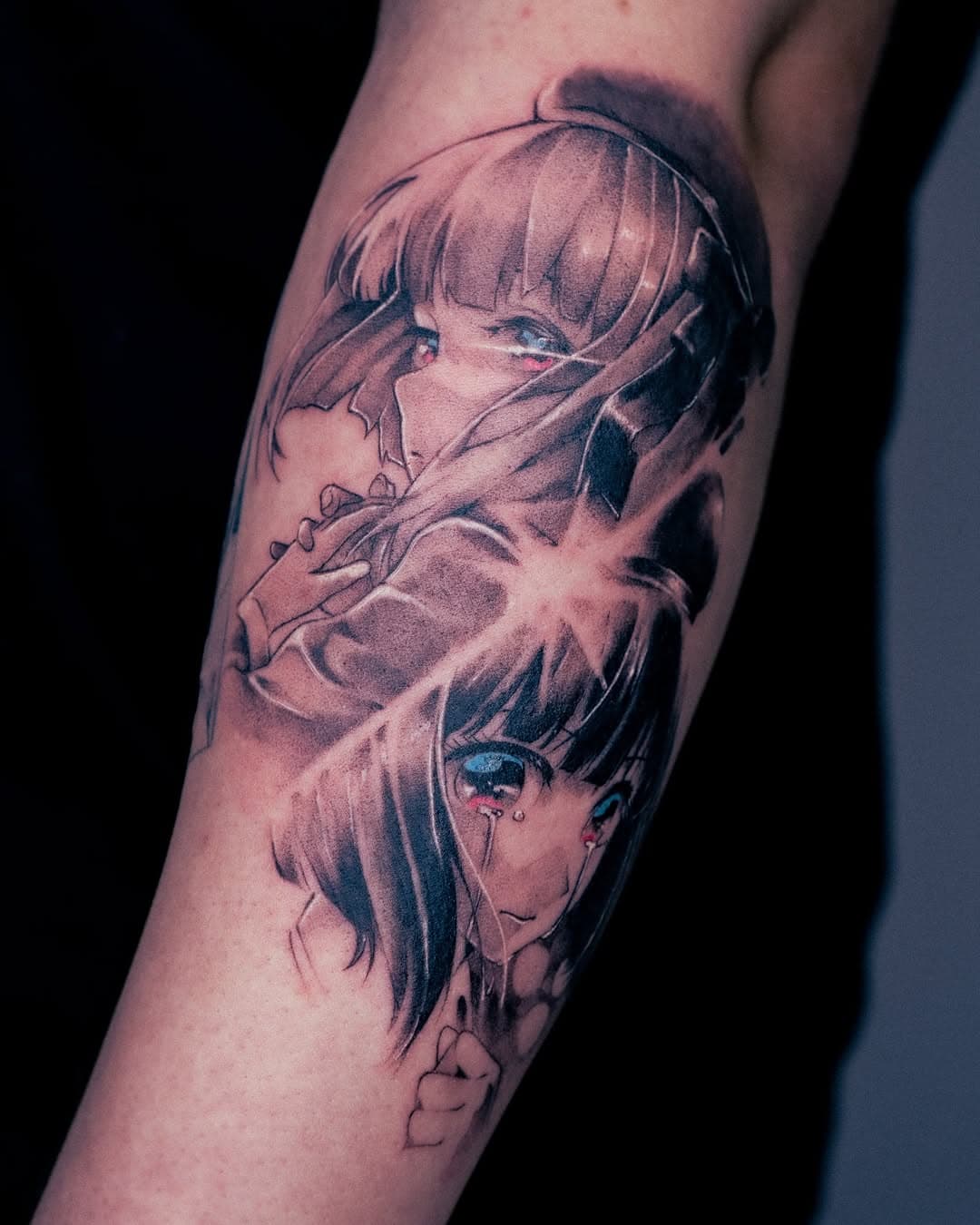 Emotional anime character faces