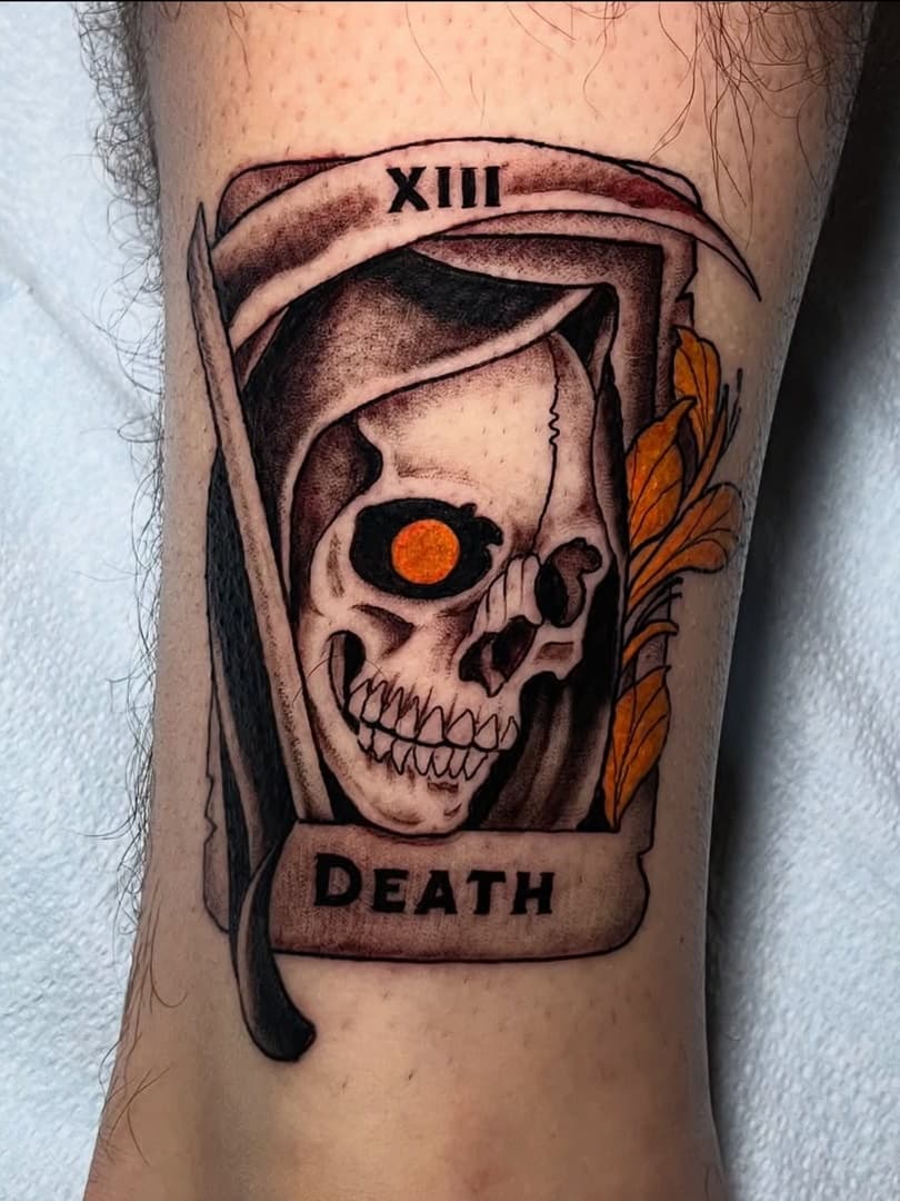 Grim Reaper Tarot Card