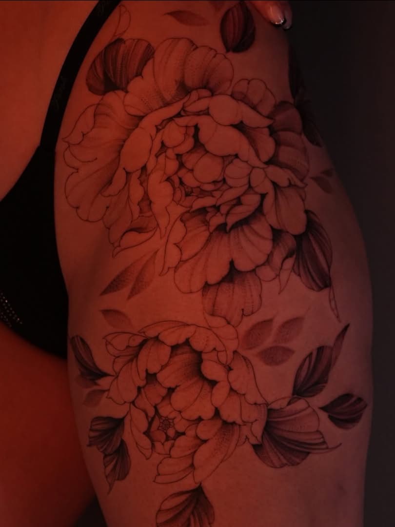 Shaded flower grouping