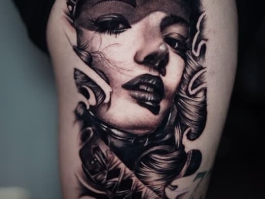 Captivating woman's face