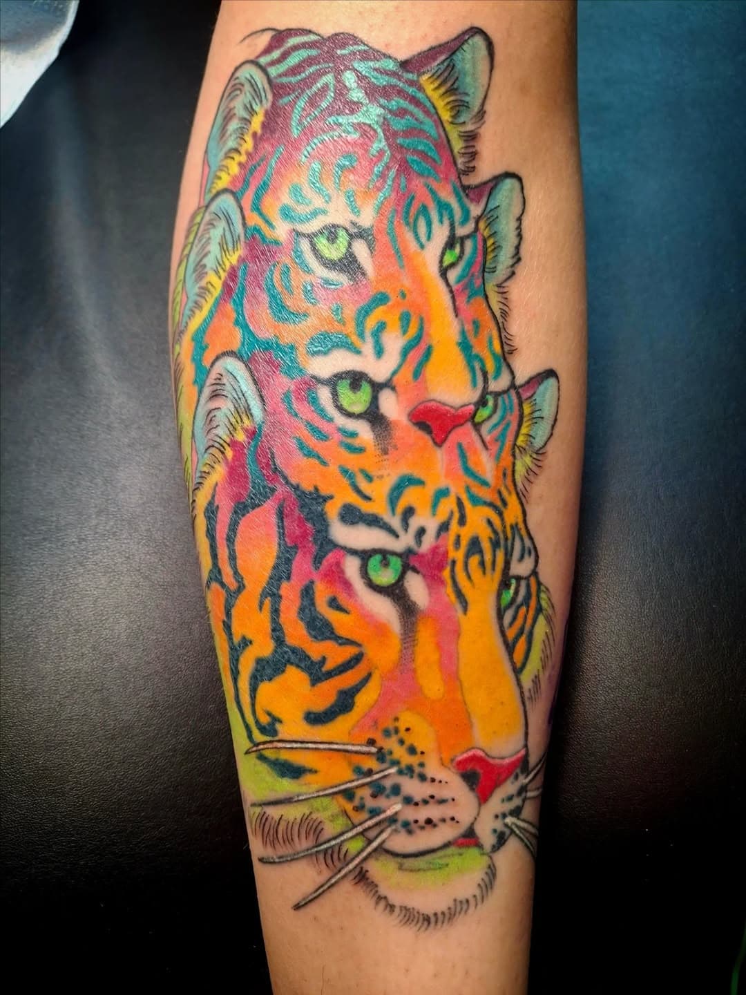 Psychedelic Tiger Face