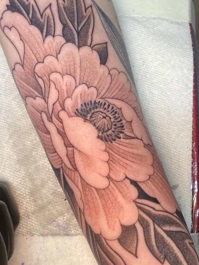 Botanical forearm art
