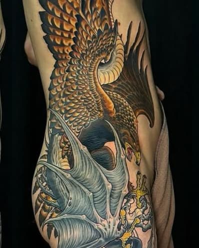 Eagle and Dragon Confrontation