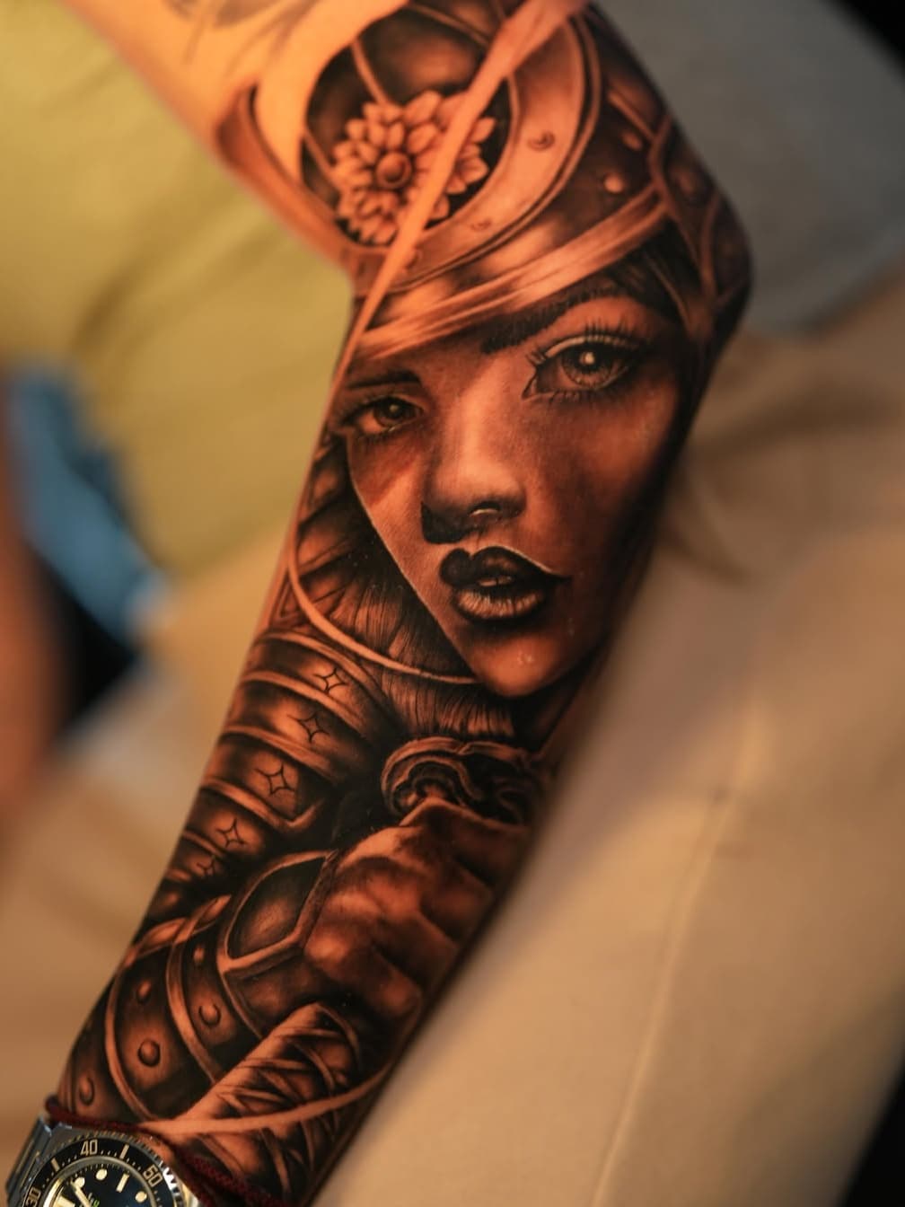 Intricate Arm Sleeve Portrait