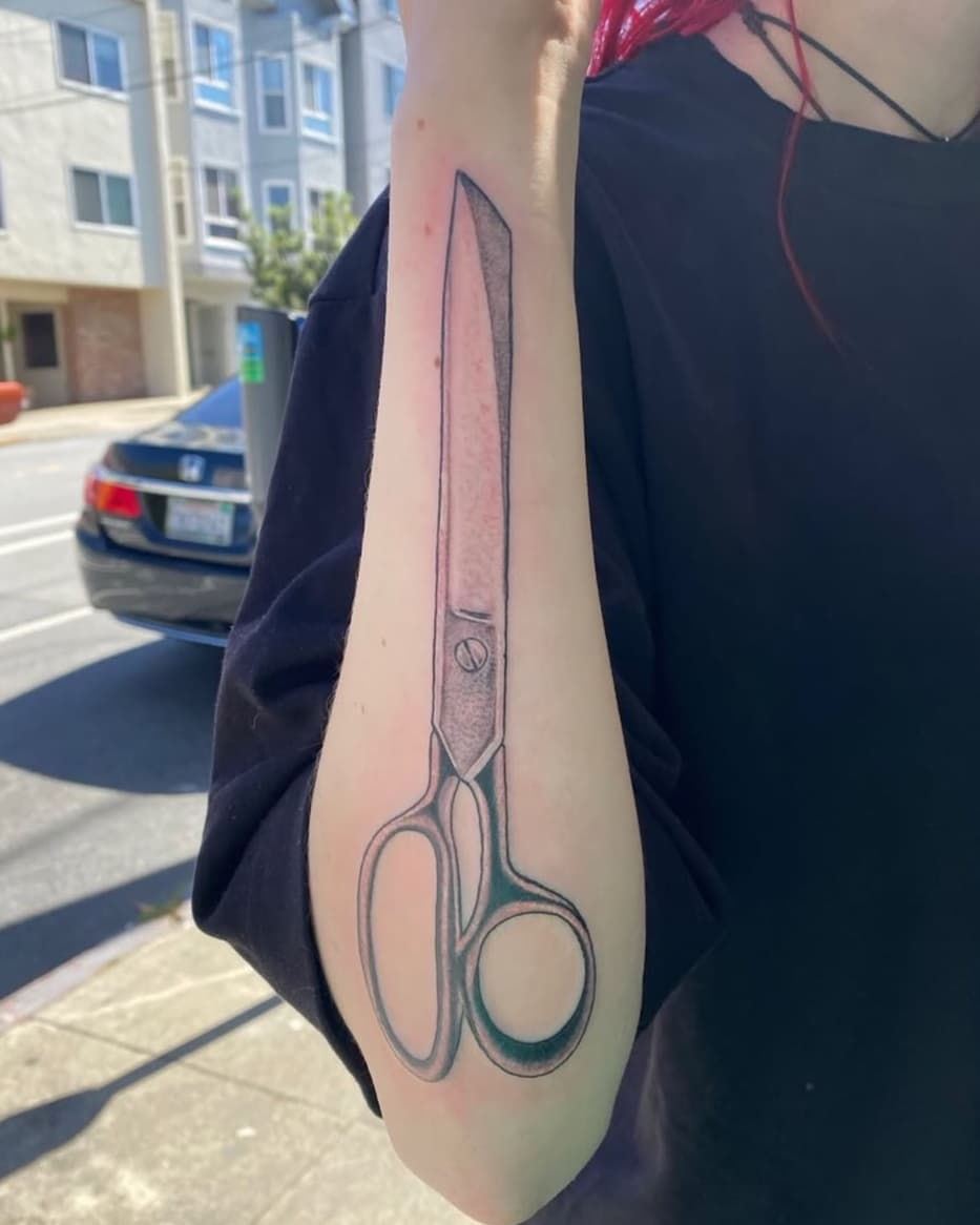 Vintage sewing scissors