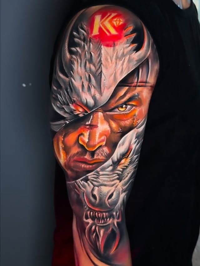 Fusion of human and dragon