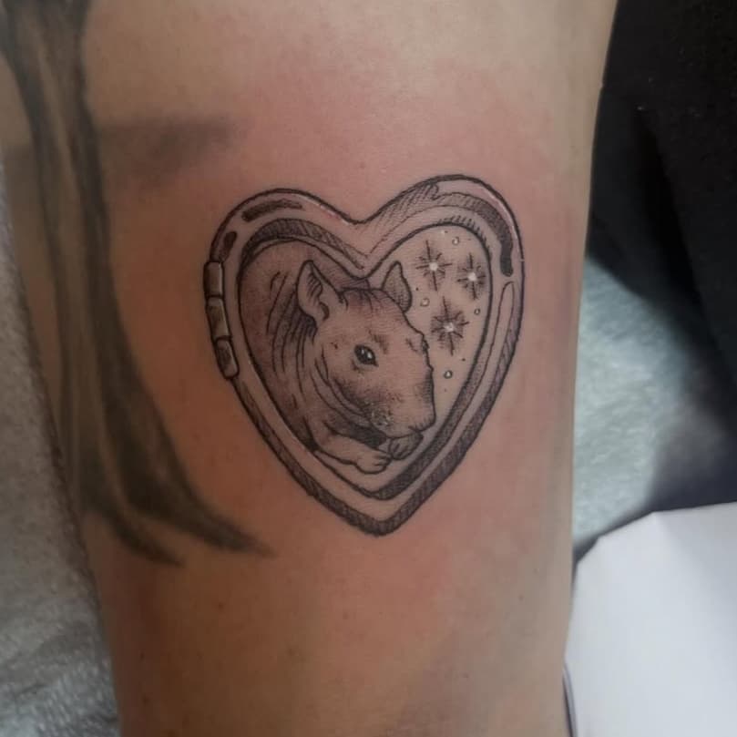 Rodent in Heart Locket
